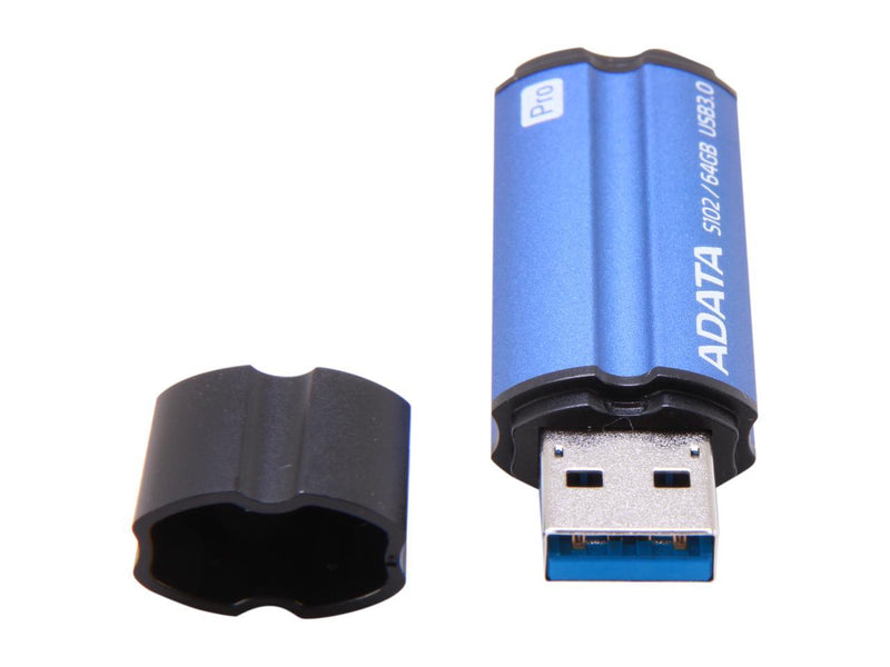 Adata Dashdrive Elite S102 Pro 64Gb USB 3.0 Flash Drive, Titanium Blue