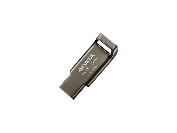 ADATA UV131 64GB USB 3.0 Metallic Texture & Easy-to-go Flash Drive, Grey