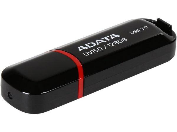 Adata AUV150-128G-RBK 128GB UV150 Snap-on Cap USB 3.0 Flash Drive