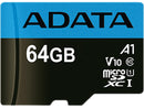 ADATA Premier 64GB MicroSDHC/SDXC UHS-I Class 10 V10 A1 Memory Card with