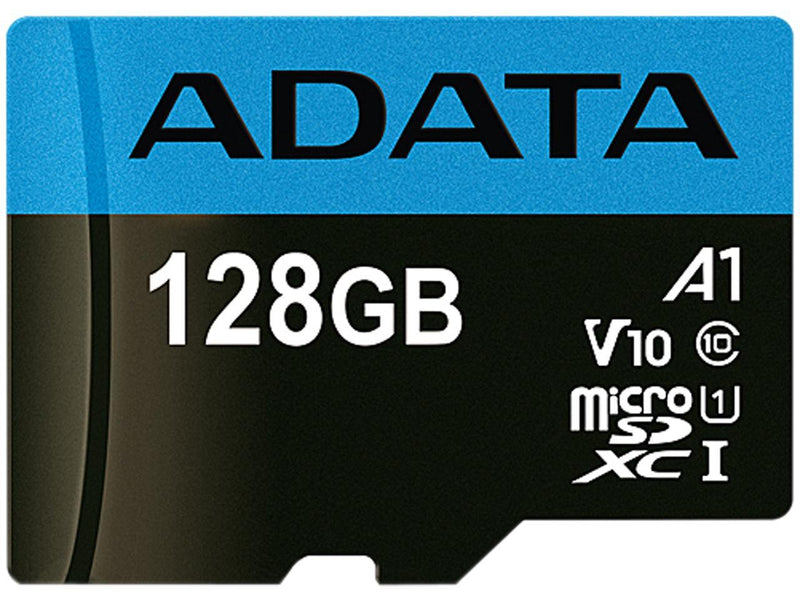 ADATA 128GB Premier microSDXC UHS-I / Class 10 V10 A1 Memory Card with SD