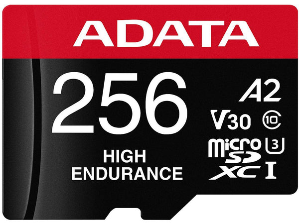 ADATA High Endurance 256GB UHS-I U3 V30 A2 Class 10 Micro SDXC Memory