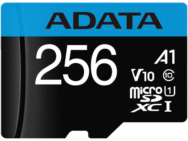 ADATA Premier 256GB MicroSDHC/SDXC UHS-I Class 10 V10 A1 Memory Card with