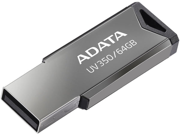 ADATA 64GB UV350 USB 3.2 Gen 1 Flash Drive (AUV350-64G-RBK)