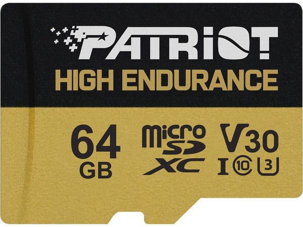 Patriot EP Series 64GB High Endurance MicroSDXC Card for Dash Cam and