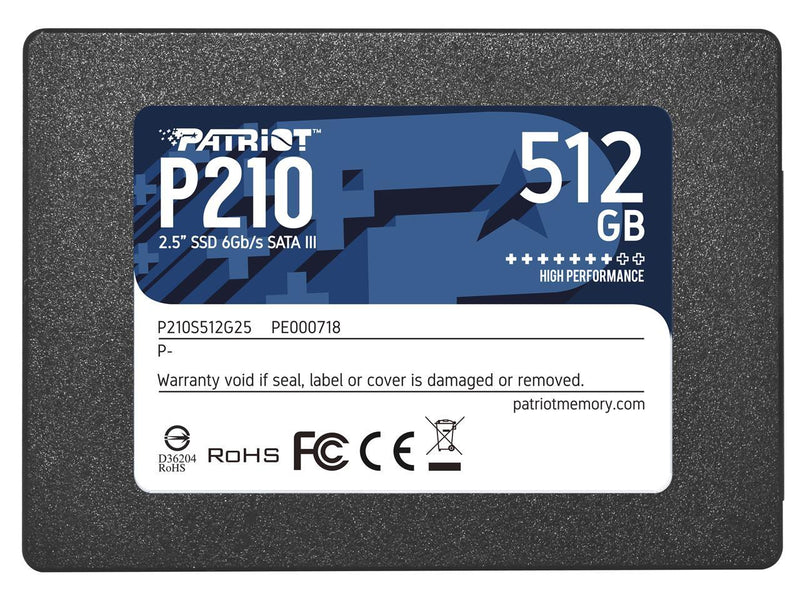 Patriot P210 SATA 3 512GB SSD 2.5 Inch