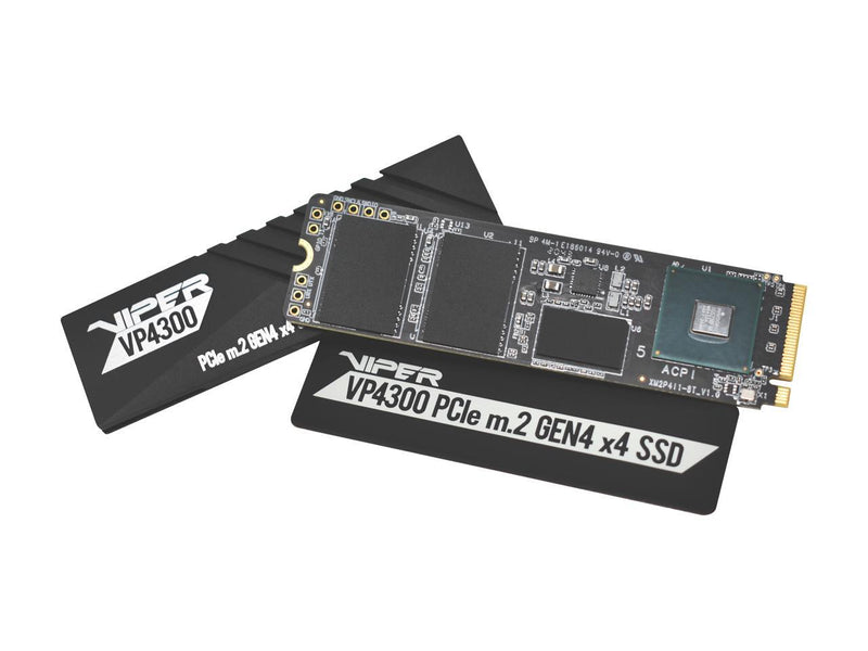 Patriot Viper VP4300 2TB M.2 Gen4 NVMe SSD – DRAM Cache, Heatsink, 7400MB/s,