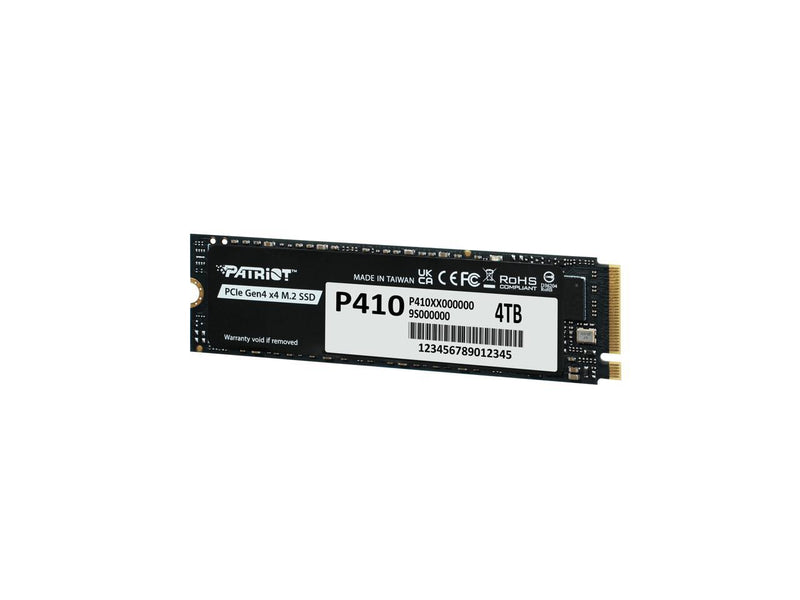 Patriot P410 SSD M.2 2280 4TB Gen 4 PCI-Express 4.0 x4 P410P4TBM28H 5,000MB/s