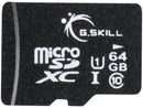 G.Skill 64GB Micro SDXC Flash Memory Card with SD Adapter (FF-TSDXC64GA-U1)