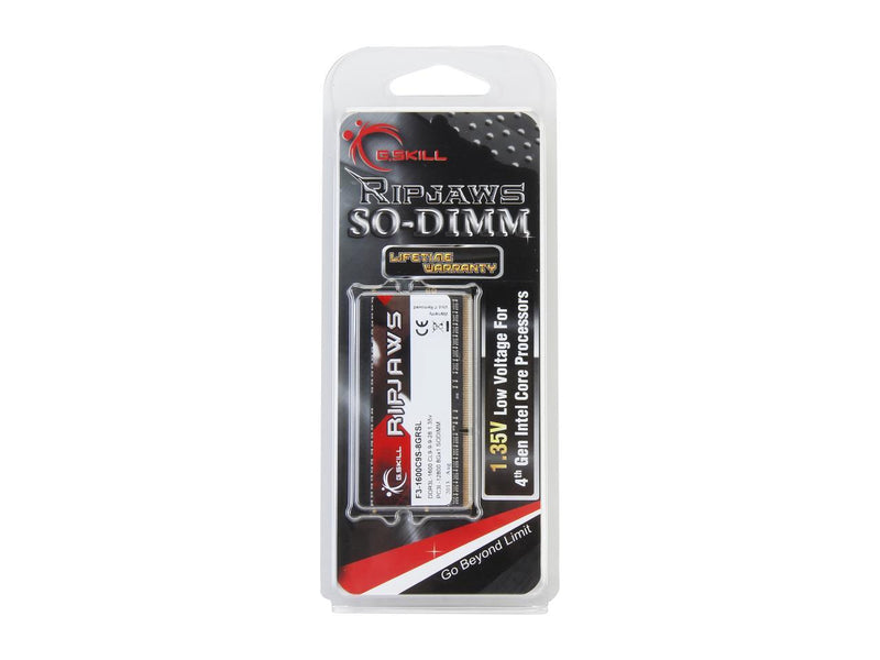 G.Skill Ripjaws Series 8GB 204-Pin DDR3 SO-DIMM DDR3 1600 (PC3 12800)