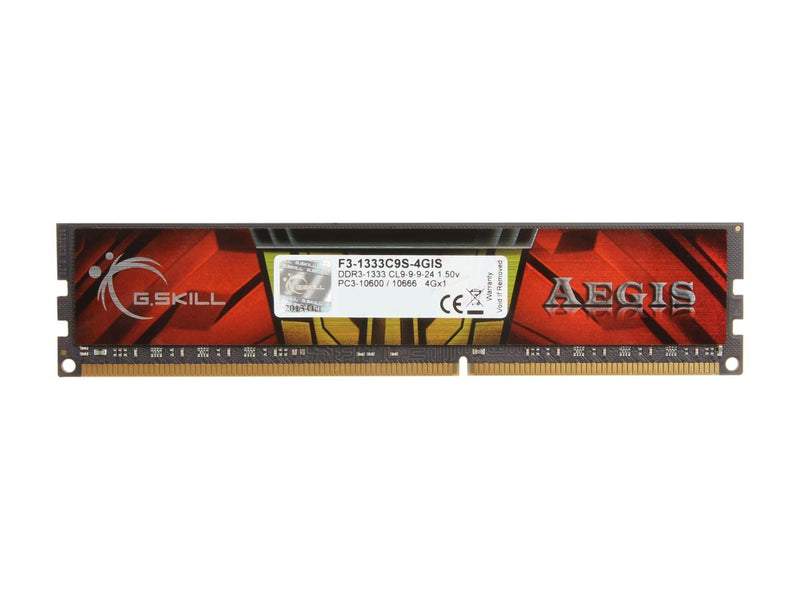 G.Skill 4GB DDR3-1333, F3-1333C9S-4GIS