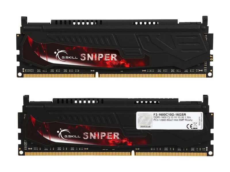 G.SKILL Sniper Series 16GB (2 x 8GB) DDR3 1600 (PC3 12800) Memory Model