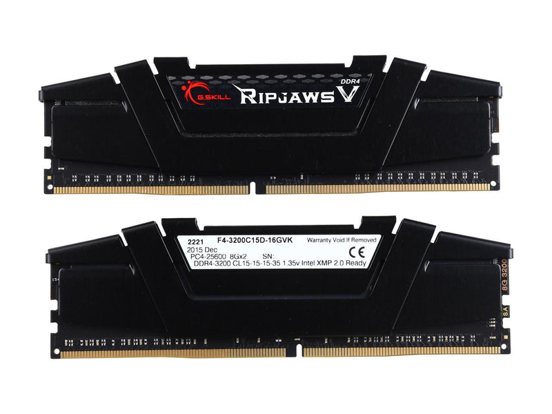 G.SKILL Ripjaws V Series 16GB (2 x 8GB) DDR4 3200 (PC4 25600) Desktop Memory