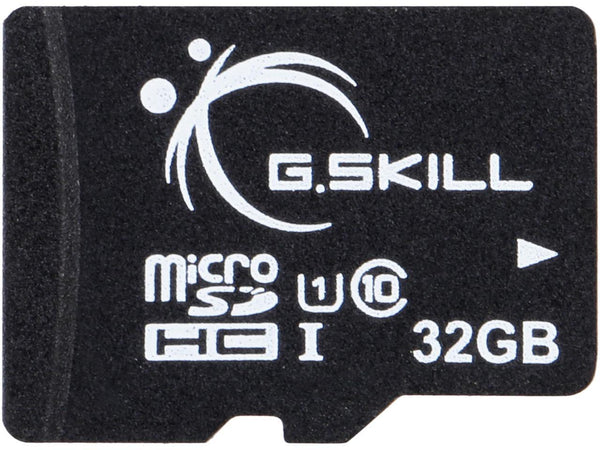 G.Skill 32GB microSDHC UHS-I/U1 Class 10 Memory Card with OTG