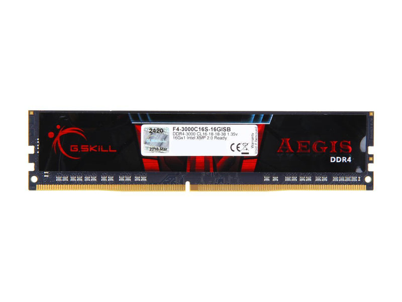 G.SKILL Aegis 16GB DDR4 3000 (PC4 24000) Memory (Desktop Memory) Model