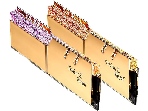 G.Skill 32GB DDR4 Trident Z Royal Gold 3200Mhz PC4-25600 CL16 1.35V Dual