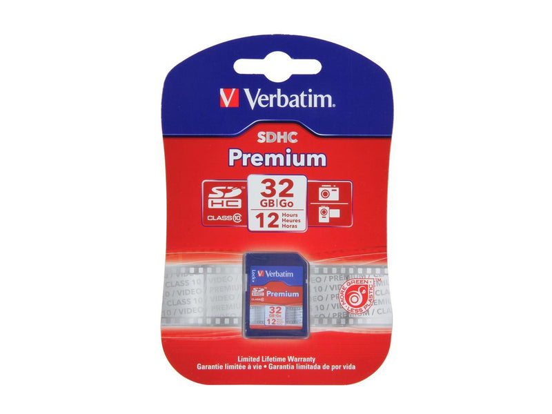 Verbatim 32GB Secure Digital High-Capacity (SDHC) Flash Card Model 96871