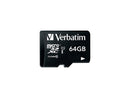 Verbatim 64GB microSDXC Card (Class 10) w Adapter