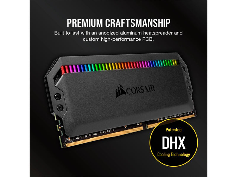 CORSAIR Dominator Platinum RGB 32GB (2 x 16GB) DDR5 6000 (PC5 48000) Desktop