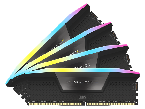 CORSAIR Vengeance RGB 64GB (4 x 16GB) 288-Pin PC RAM DDR5 5600 (PC5 44800)