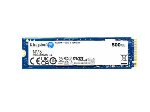 Kingston NV3 M.2 2280 500GB PCIe 4.0 x4 NVMe Internal Solid State Drive (SSD)