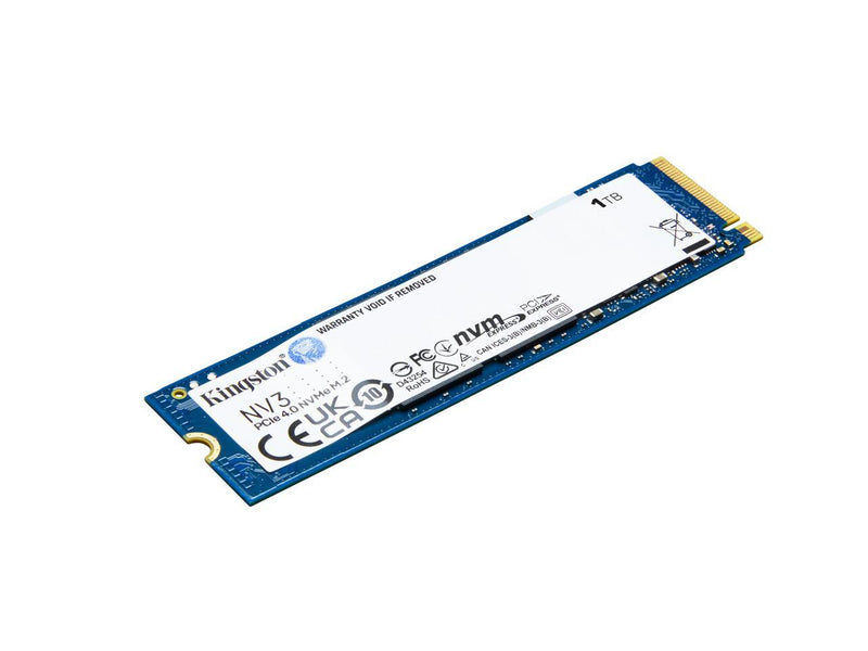 Kingston NV3 M.2 2280 1TB PCIe 4.0 x4 NVMe Internal Solid State Drive (SSD)