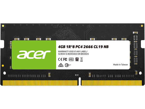 Acer SD100 4GB Single RAM 2666 MHz DDR4 CL19 1.2V Laptop Computer Memory