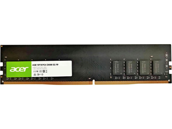 Acer UD100 4GB Single RAM 2666 MHz DDR4 CL19 1.2V Desktop Computer Memory