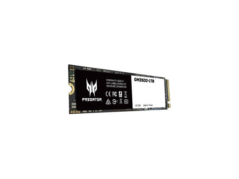Acer Predator GM3500 1TB NVMe SSD - M.2 PCIe Gen3 (8 Gb/s) x 4 Interface