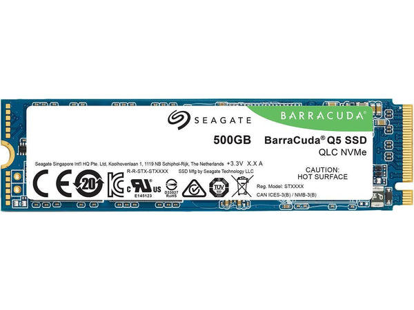 Seagate Barracuda Q5 500GB Internal SSD - M.2 NVMe PCIe Gen3 ×4, 3D QLC