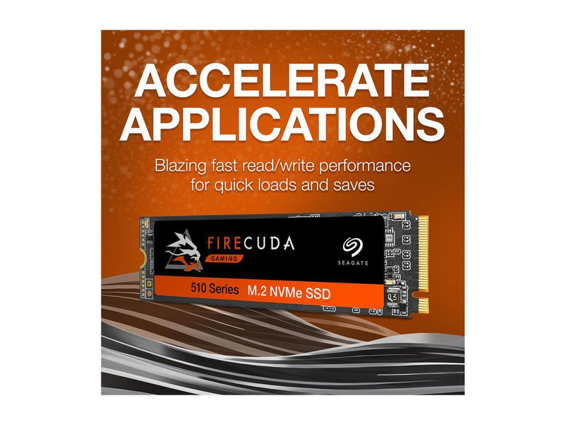 Seagate FireCuda 510 M.2 2280 250GB PCIe Gen3 x4, NVMe 1.3 3D TLC Internal Solid