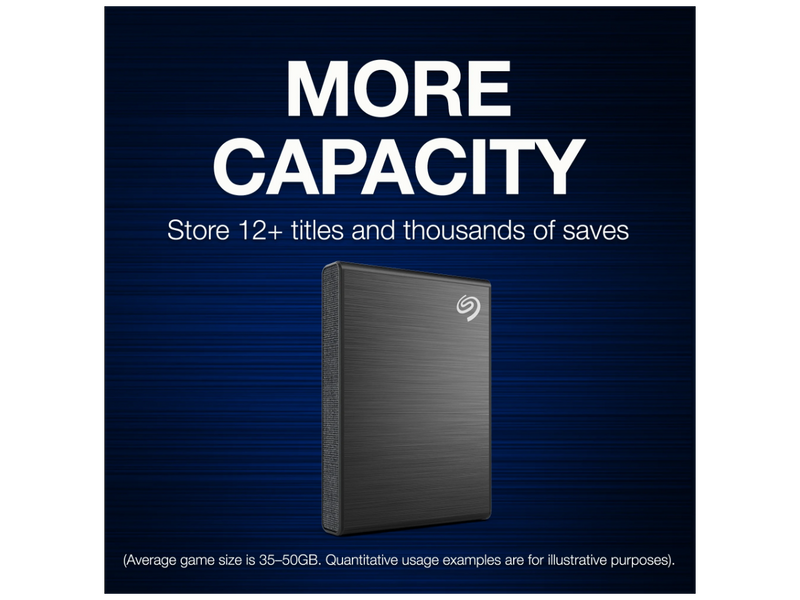 Seagate Game Drive 500GB External Solid State Drive, for PS4 and PS5- Black