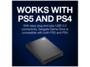 Seagate Game Drive 500GB External Solid State Drive, for PS4 and PS5- Black