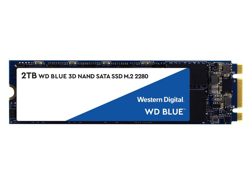 WD Blue 3D NAND 2TB Internal SSD - SATA III 6Gb/s M.2 2280 Solid State Drive -