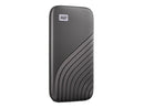 WD 500GB My Passport SSD Portable External Solid State Drive, Gray, Sturdy