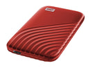 WD 1TB My Passport SSD Portable External Solid State Drive, Red, Sturdy