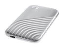 WD 1TB My Passport SSD Portable External Solid State Drive, Silver, Sturdy