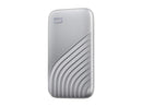 WD 1TB My Passport SSD Portable External Solid State Drive, Silver, Sturdy