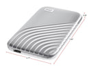 WD 2TB My Passport SSD Portable External Solid State Drive, Silver, Sturdy