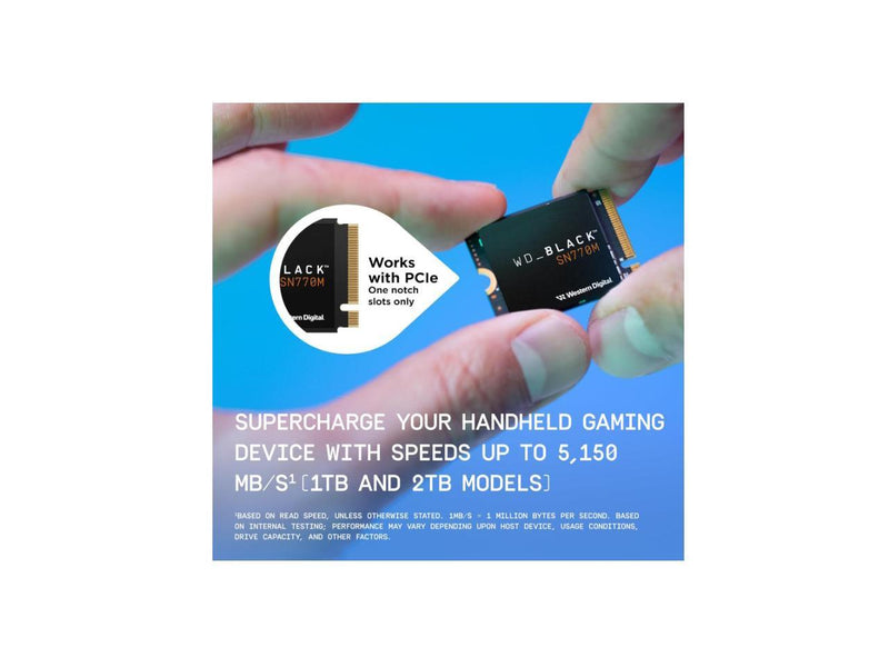 WD_BLACK 2TB SN770M M.2 2230 NVMe SSD for Handheld Gaming Devices, Speeds up to