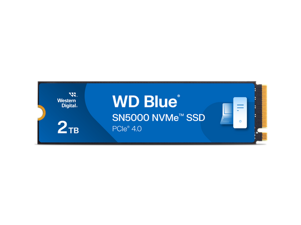 Western Digital 2TB WD Blue SN5000 NVMe SSD, PCIe Gen 4.0, up to 5,150 MB/s Read