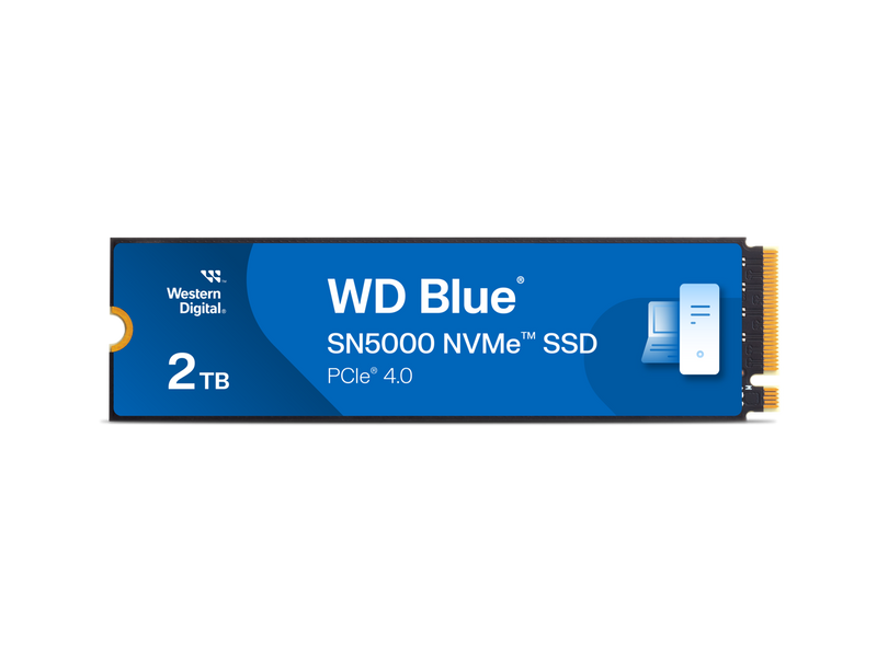 Western Digital 2TB WD Blue SN5000 NVMe SSD, PCIe Gen 4.0, up to 5,150 MB/s Read