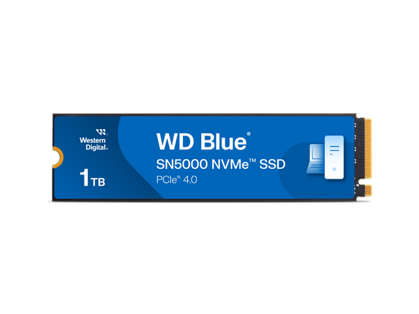 Western Digital 1TB WD Blue SN5000 NVMe SSD, PCIe Gen 4.0, up to 5,150 MB/s Read