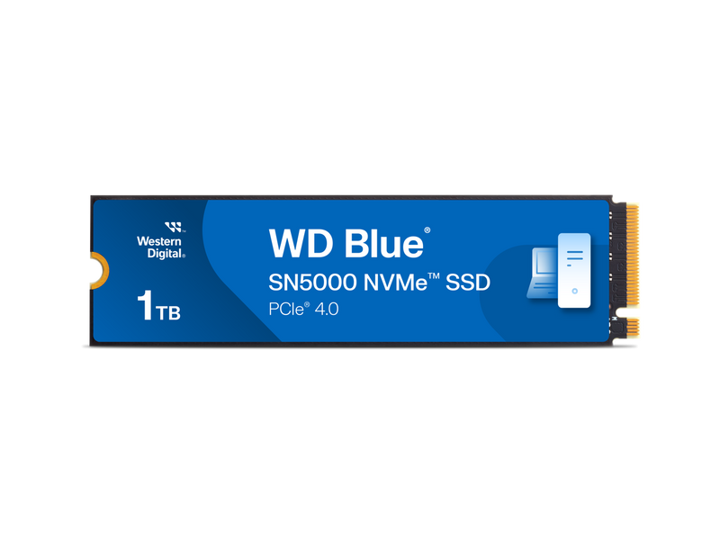 Western Digital 1TB WD Blue SN5000 NVMe SSD, PCIe Gen 4.0, up to 5,150 MB/s Read