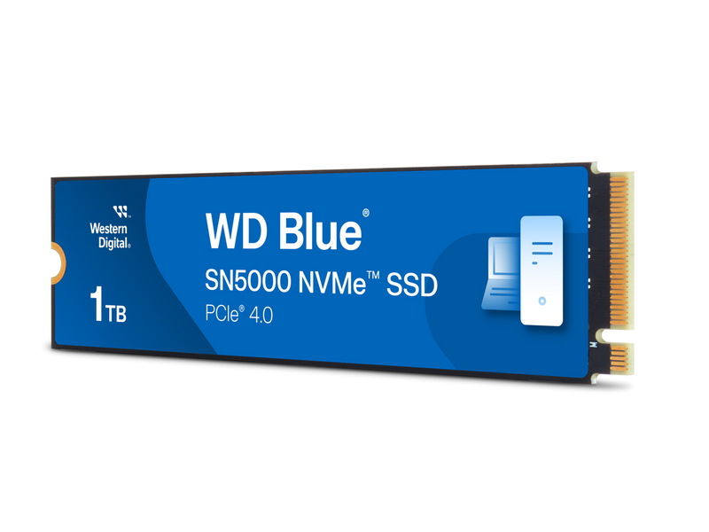 Western Digital 1TB WD Blue SN5000 NVMe SSD, PCIe Gen 4.0, up to 5,150 MB/s Read