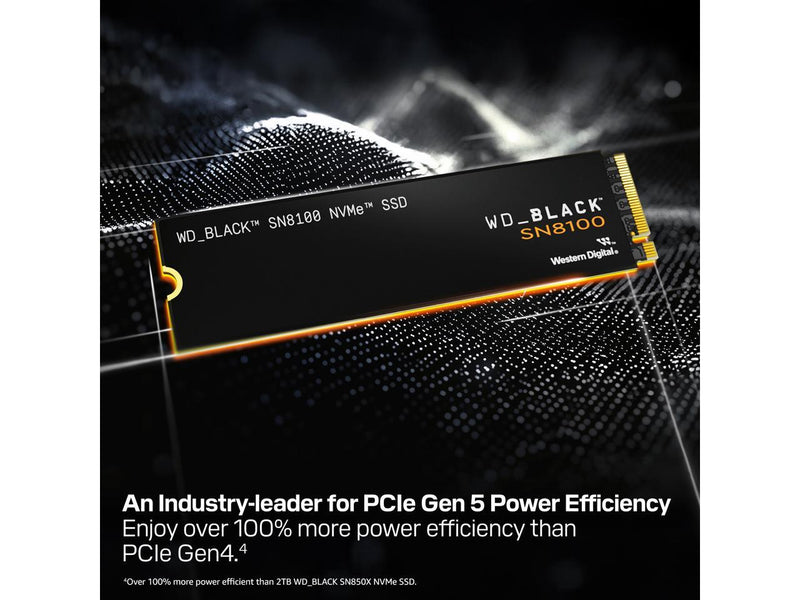 4TB* WD_BLACK™ SN8100 PCIe® 5.0x4 NVMe™ M.2 SSD - WDS400T1X0M-00CMT0