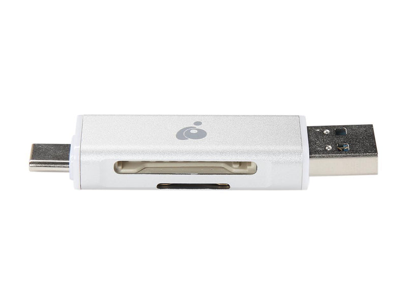 IOGEAR GFR3C12 SD/microSD USB-C / USB-A Duo Card Reader/Writer
