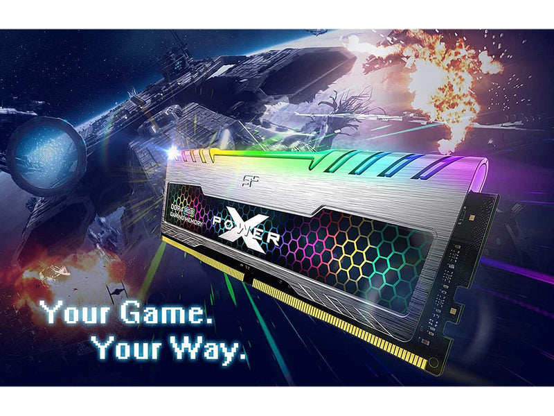 Silicon Power DDR4 16GB (8GBx2) RGB RAM Turbine Gaming 3200MHz (PC4 25600)