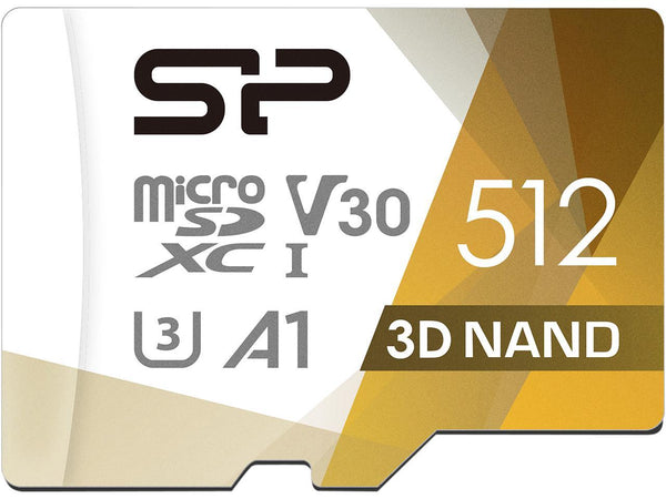 Silicon Power 512GB Micro SD Card U3 SDXC microsdxc High Speed MicroSD