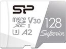 Silicon Power 128GB Superior Micro SDXC UHS-I (U3), V30 4K A2, High Speed